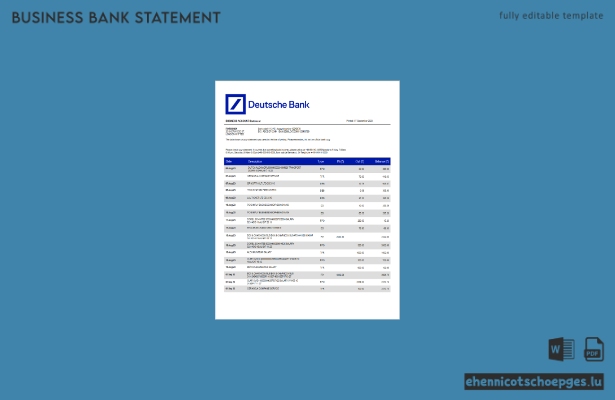 Deutsche Bank Unternehmensmitteilung – Beispiel-Word- und PDF-Datei (Vorschau)